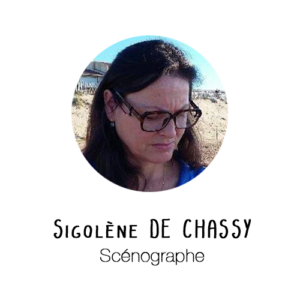 photo de Sigolène de Chassy, scénographe sur des spectacles de la compagnie de cirque contemporain hors surface